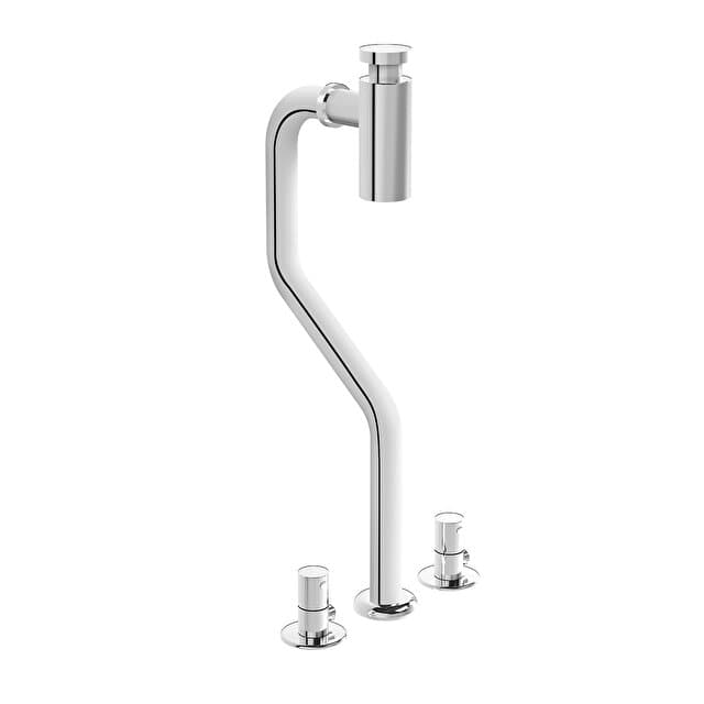 Special syphon for monoblock Basin Vitra 