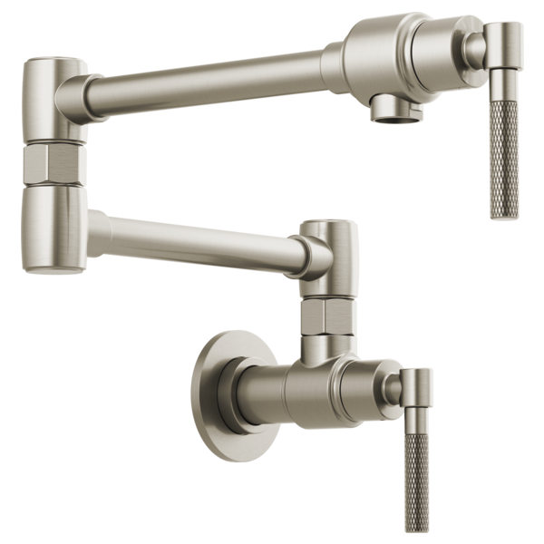 LITZE® Wall Mount Pot Filler with Knurled Handle Kit Brizo 62843LF-SS