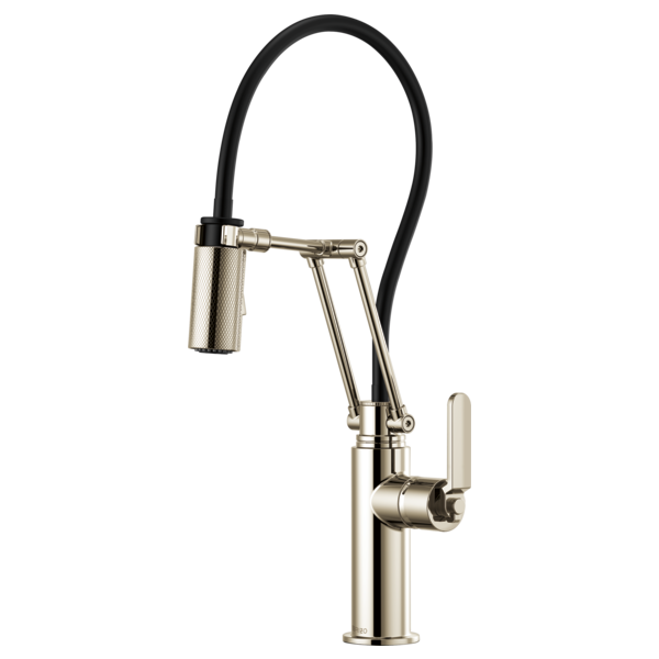 LITZE® Articulating Faucet with Industrial Handle Brizo 63244LF-PN