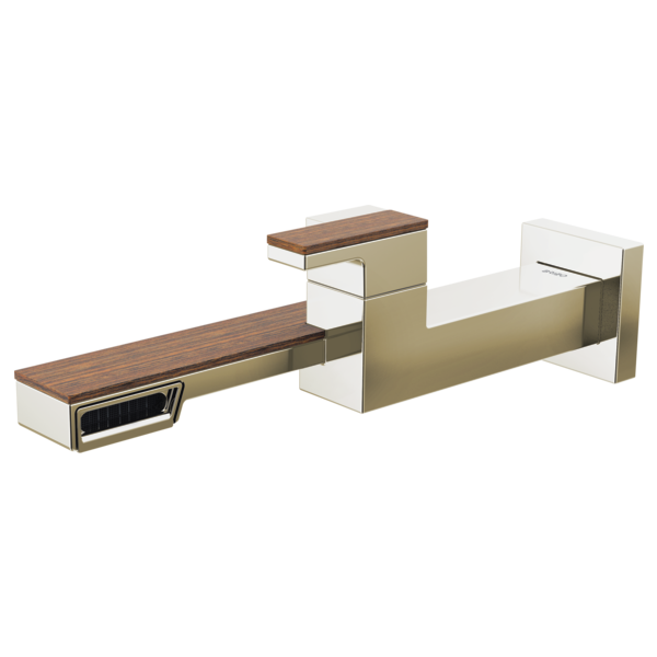 FRANK LLOYD WRIGHT® BATH COLLECTION BY BRIZO® Single-Handle Wall Mount Lavatory Faucet 1.2 GPM Brizo T65722LF-PNTK