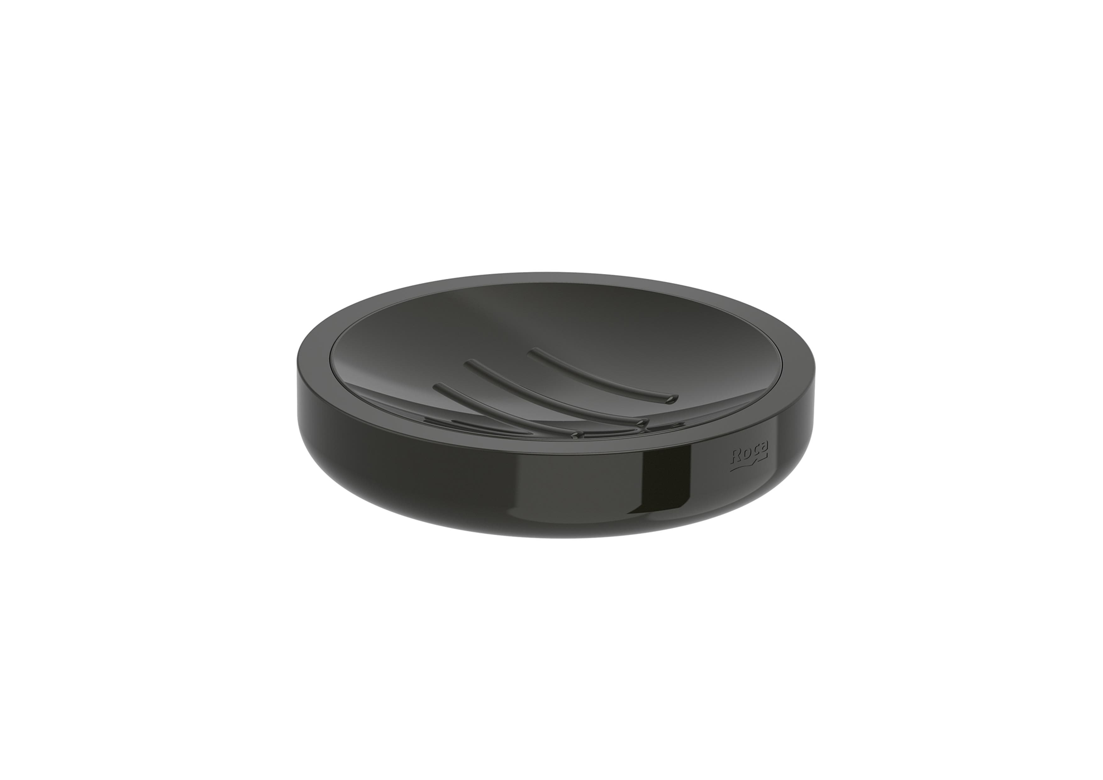 Ropca Tempo Over countertop soap dish | Titanium Black