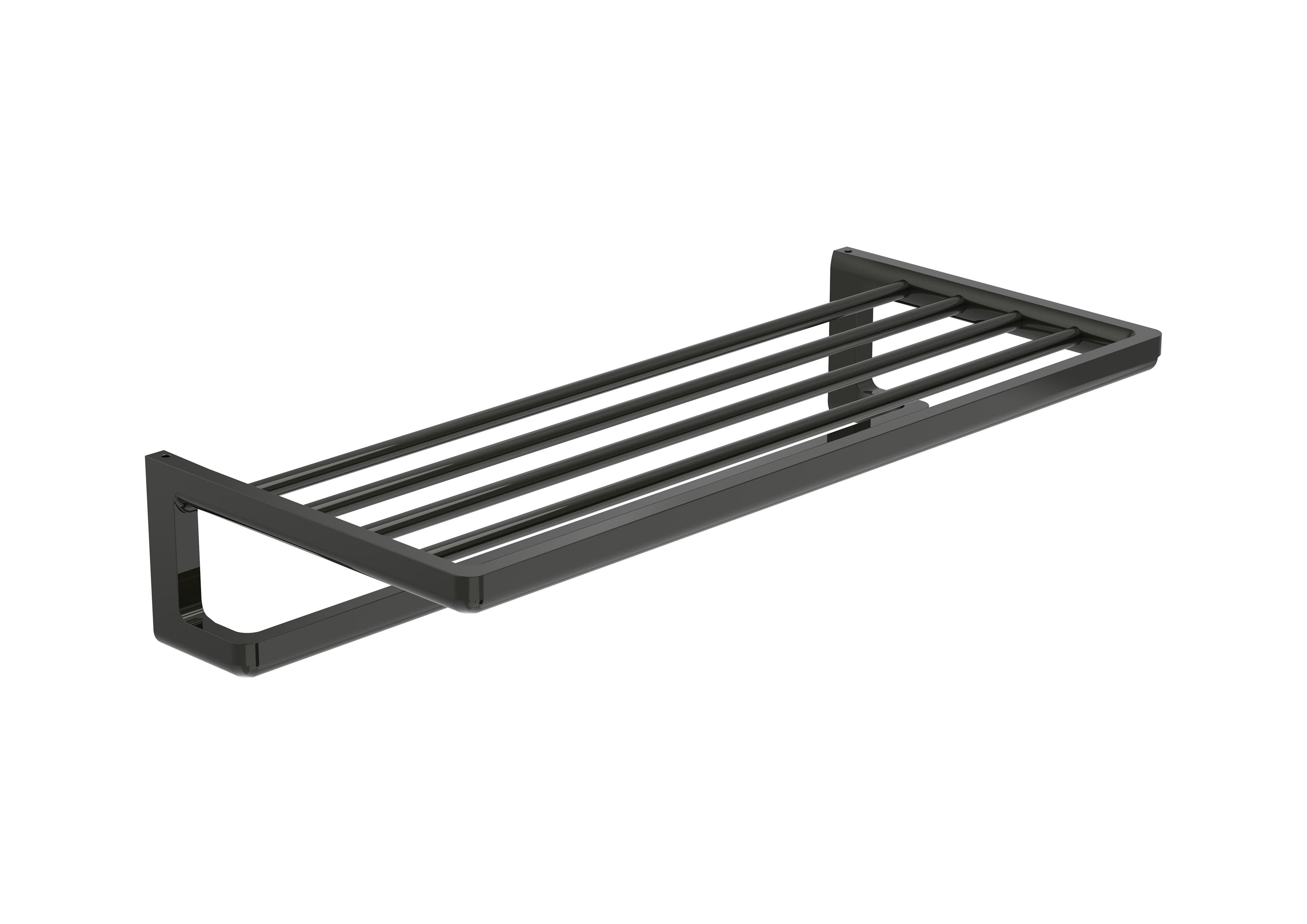 Roca Tempo Towel rack with towel rail | Titanium Black